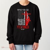 Support Your Local Pole Dancer Electric Lineman Women's Sweatshirt thumb 0