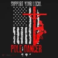 Support Your Local Pole Dancer Electric Lineman Women's Hoodie thumb 2