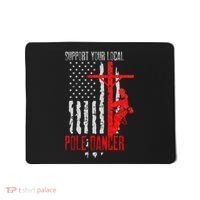 Support Your Local Pole Dancer Electric Lineman Mousepad thumb 0