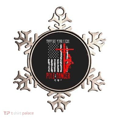 Support Your Local Pole Dancer Electric Lineman Ornament