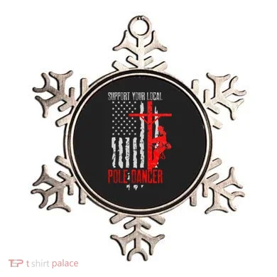 Support Your Local Pole Dancer Electric Lineman Ornament