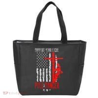 Support Your Local Pole Dancer Electric Lineman Tote Bag thumb 0
