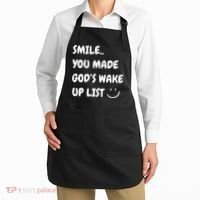 Smile You Made GodS Wake Up List Christian Apron thumb 2