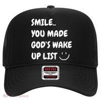 Smile You Made GodS Wake Up List Christian Hat thumb 0