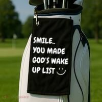 Smile You Made GodS Wake Up List Christian Golf Towel thumb 2