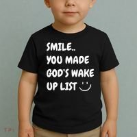 Smile You Made GodS Wake Up List Christian Toddler T-Shirt thumb 2
