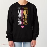 Speak Your Mind Even If Your Voice Shakes Rbg Women's Sweatshirt thumb 0