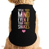 Speak Your Mind Even If Your Voice Shakes Rbg Doggie Tank thumb 0