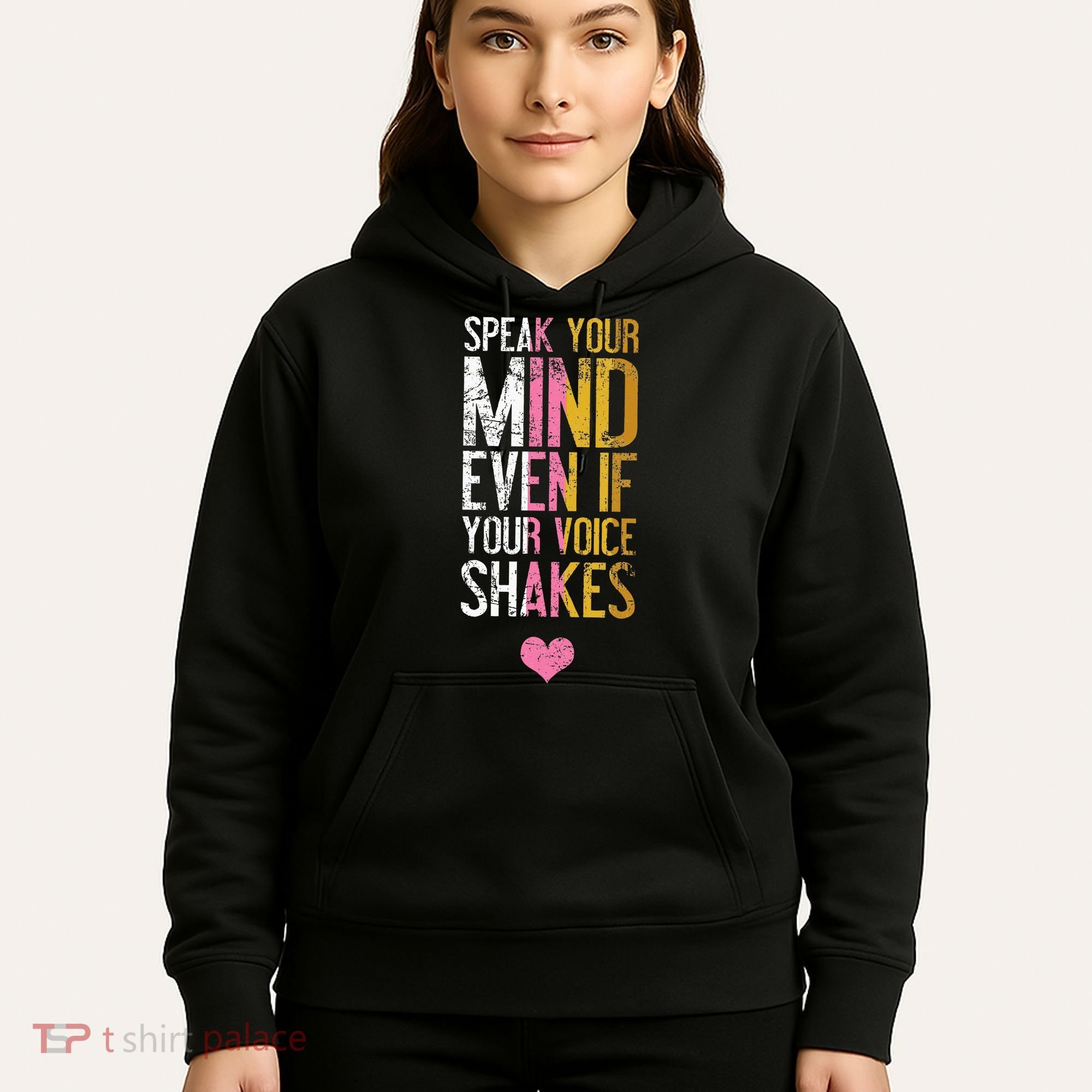 Speak Your Mind Even If Your Voice Shakes Rbg Hoodie