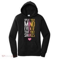 Speak Your Mind Even If Your Voice Shakes Rbg Women's Hoodie thumb 0