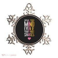 Speak Your Mind Even If Your Voice Shakes Rbg Ornament thumb 0