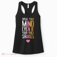 Speak Your Mind Even If Your Voice Shakes Rbg Women's Tank Top thumb 0