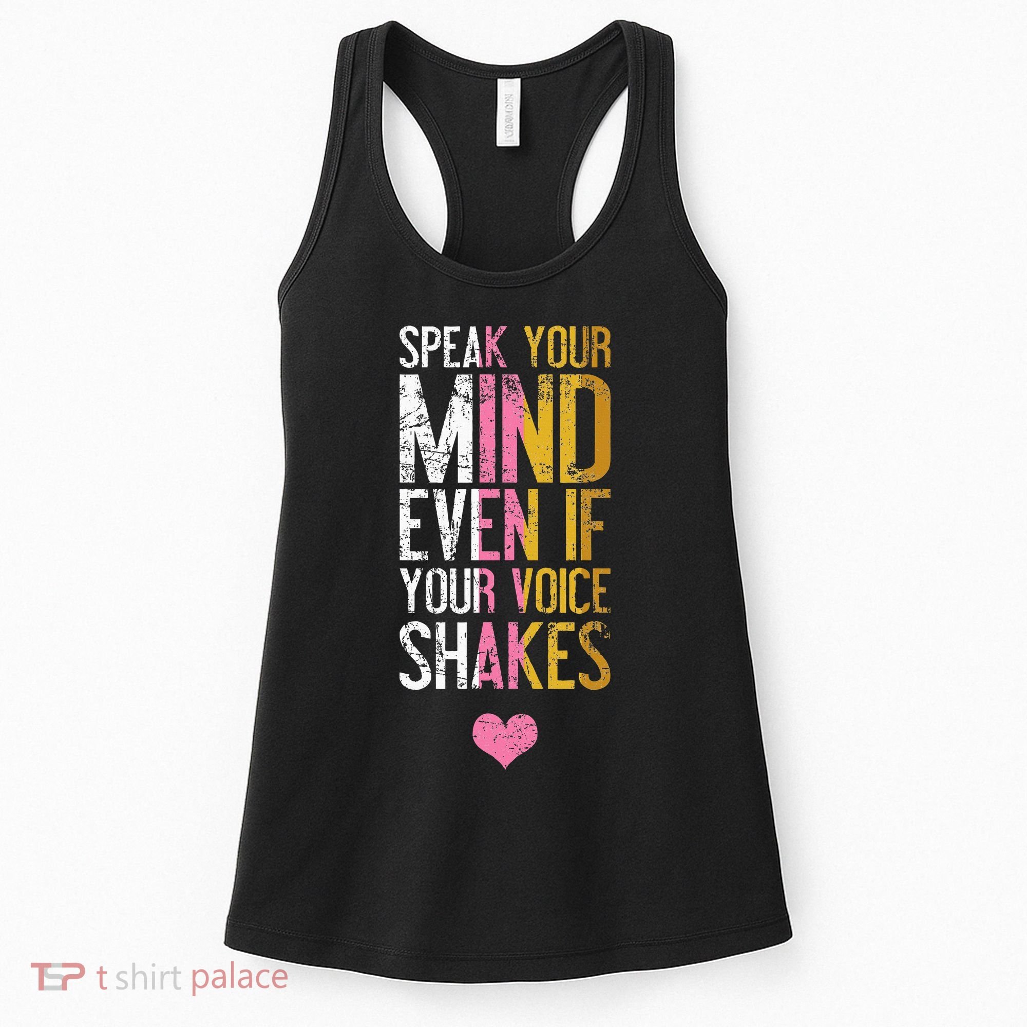 Speak Your Mind Even If Your Voice Shakes Rbg Women's Tank Top