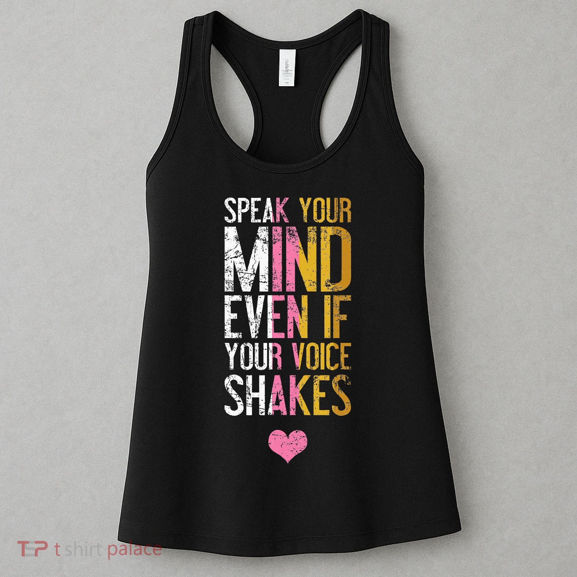 Speak Your Mind Even If Your Voice Shakes Rbg Women's Tank Top