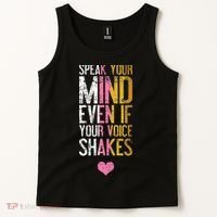 Speak Your Mind Even If Your Voice Shakes Rbg Tank Top thumb 2