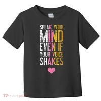 Speak Your Mind Even If Your Voice Shakes Rbg Toddler T-Shirt thumb 0