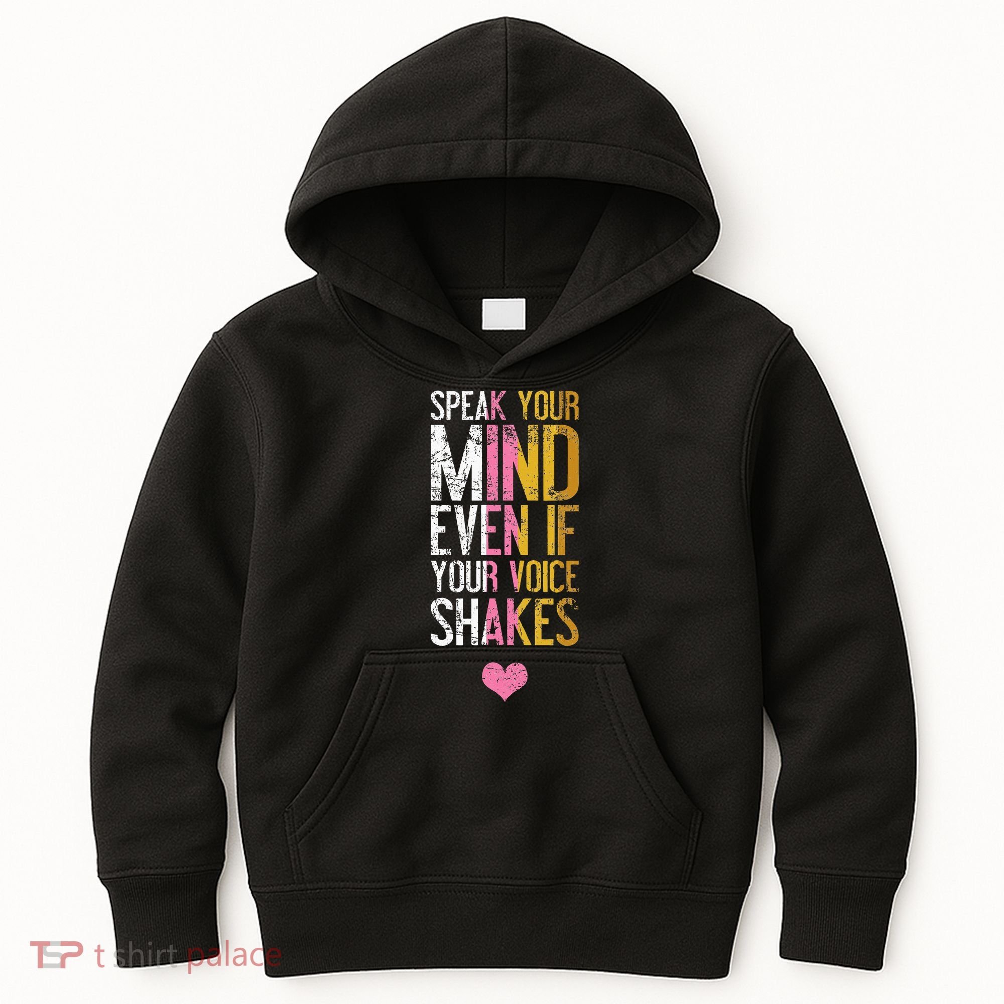 Speak Your Mind Even If Your Voice Shakes Rbg Kids Hoodie