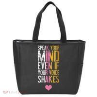 Speak Your Mind Even If Your Voice Shakes Rbg Tote Bag thumb 0