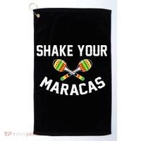 Shake Your Maracas Cinco De Mayo Party Gift Funny Golf Towel thumb 0