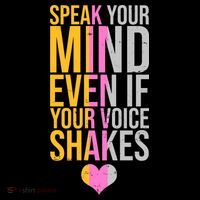 Speak Your Mind Even If Your Voice Shakes Coffee Mug thumb 5