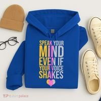 Speak Your Mind Even If Your Voice Shakes Hoodie thumb 4
