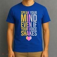 Speak Your Mind Even If Your Voice Shakes T-Shirt thumb 3