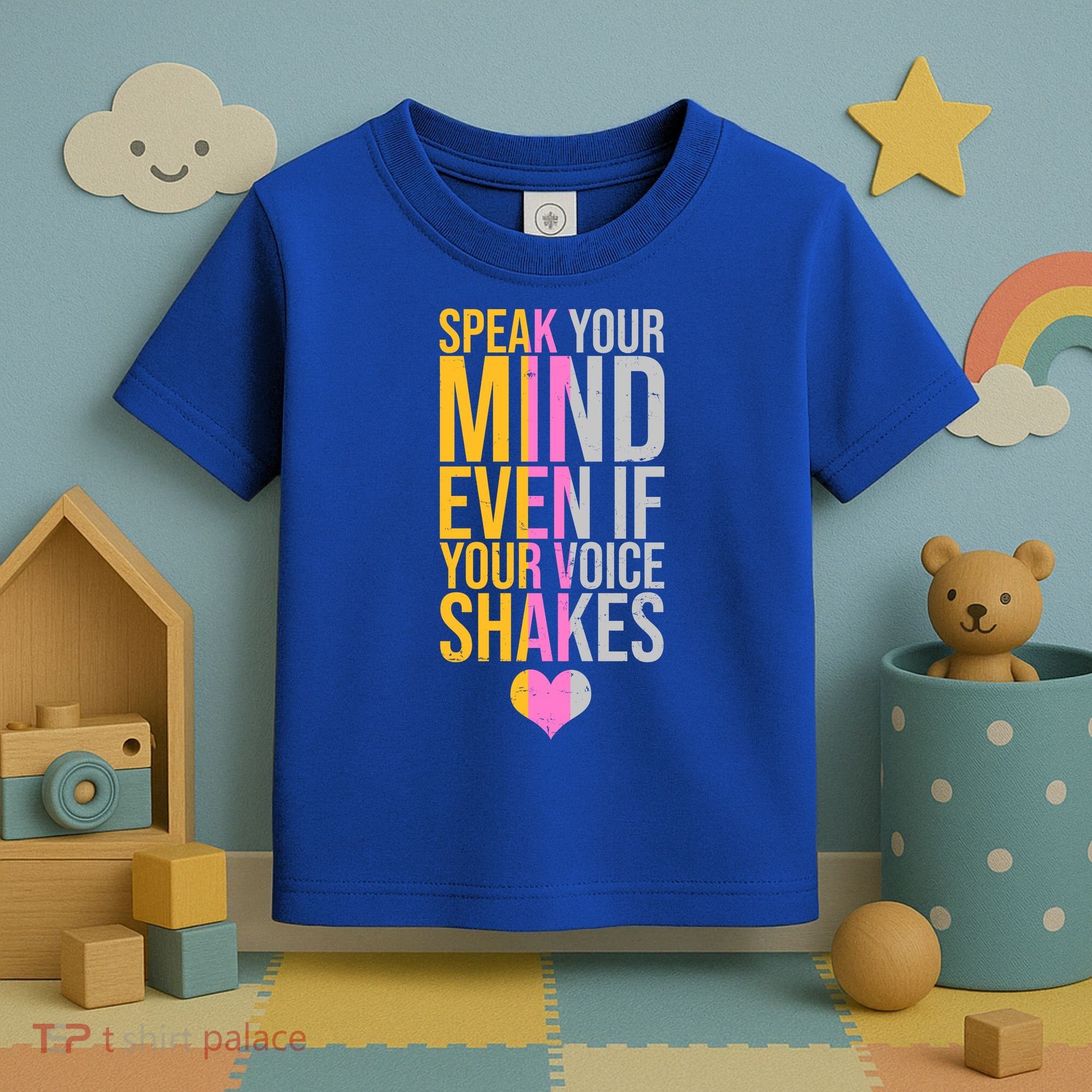 Speak Your Mind Even If Your Voice Shakes Toddler T-Shirt