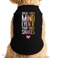 Speak Your Mind Even If Your Voice Shakes Rbg Doggie Tank thumb 0