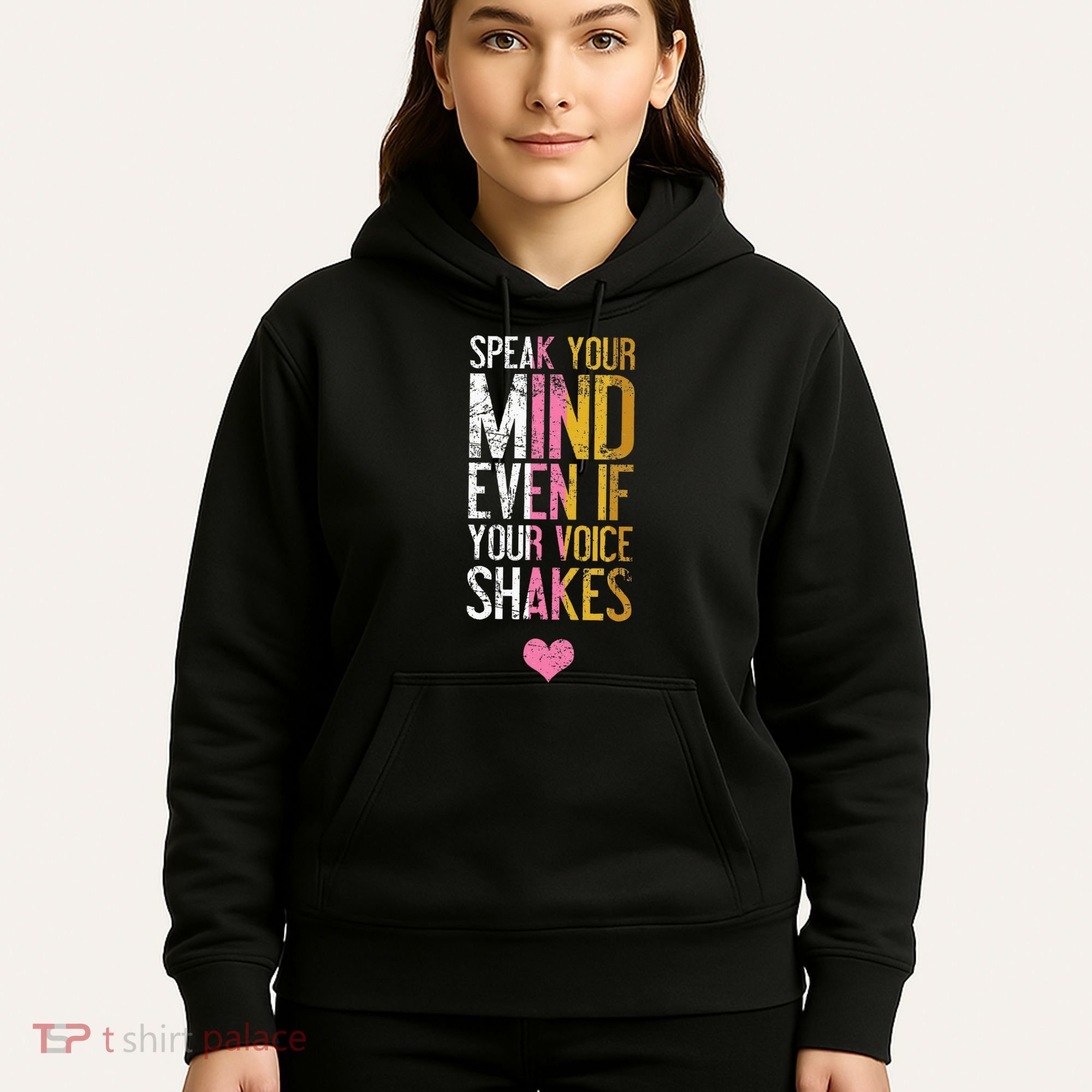 Speak Your Mind Even If Your Voice Shakes Rbg Hoodie