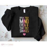 Speak Your Mind Even If Your Voice Shakes Rbg Sweatshirt thumb 2