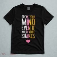 Speak Your Mind Even If Your Voice Shakes Rbg T-Shirt thumb 5