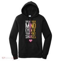 Speak Your Mind Even If Your Voice Shakes Rbg Women's Hoodie thumb 0