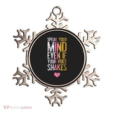 Speak Your Mind Even If Your Voice Shakes Rbg Ornament