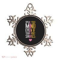 Speak Your Mind Even If Your Voice Shakes Rbg Ornament thumb 0