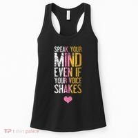 Speak Your Mind Even If Your Voice Shakes Rbg Women's Tank Top thumb 0