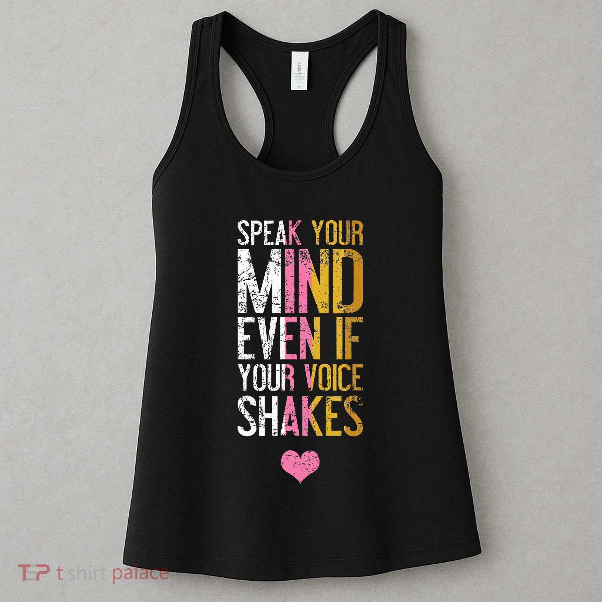 Speak Your Mind Even If Your Voice Shakes Rbg Women's Tank Top