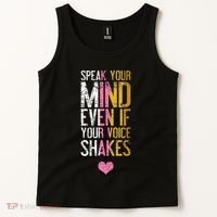 Speak Your Mind Even If Your Voice Shakes Rbg Tank Top thumb 2