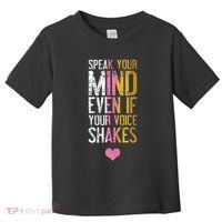 Speak Your Mind Even If Your Voice Shakes Rbg Toddler T-Shirt thumb 0
