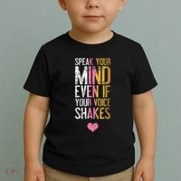 Speak Your Mind Even If Your Voice Shakes Rbg Toddler T-Shirt thumb 2