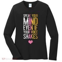 Speak Your Mind Even If Your Voice Shakes Rbg Women's Long Sleeve Shirt thumb 0