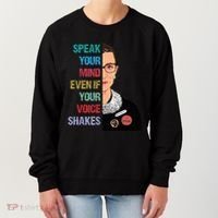 Speak Your Mind Even If Your Voice Shakes Feminist Women's Sweatshirt thumb 0