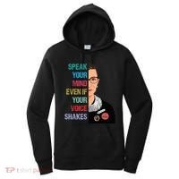 Speak Your Mind Even If Your Voice Shakes Feminist Women's Hoodie thumb 0