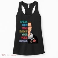 Speak Your Mind Even If Your Voice Shakes Feminist Women's Tank Top thumb 0