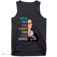 Speak Your Mind Even If Your Voice Shakes Feminist Tank Top thumb 0
