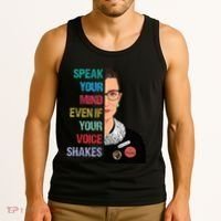 Speak Your Mind Even If Your Voice Shakes Feminist Tank Top thumb 3