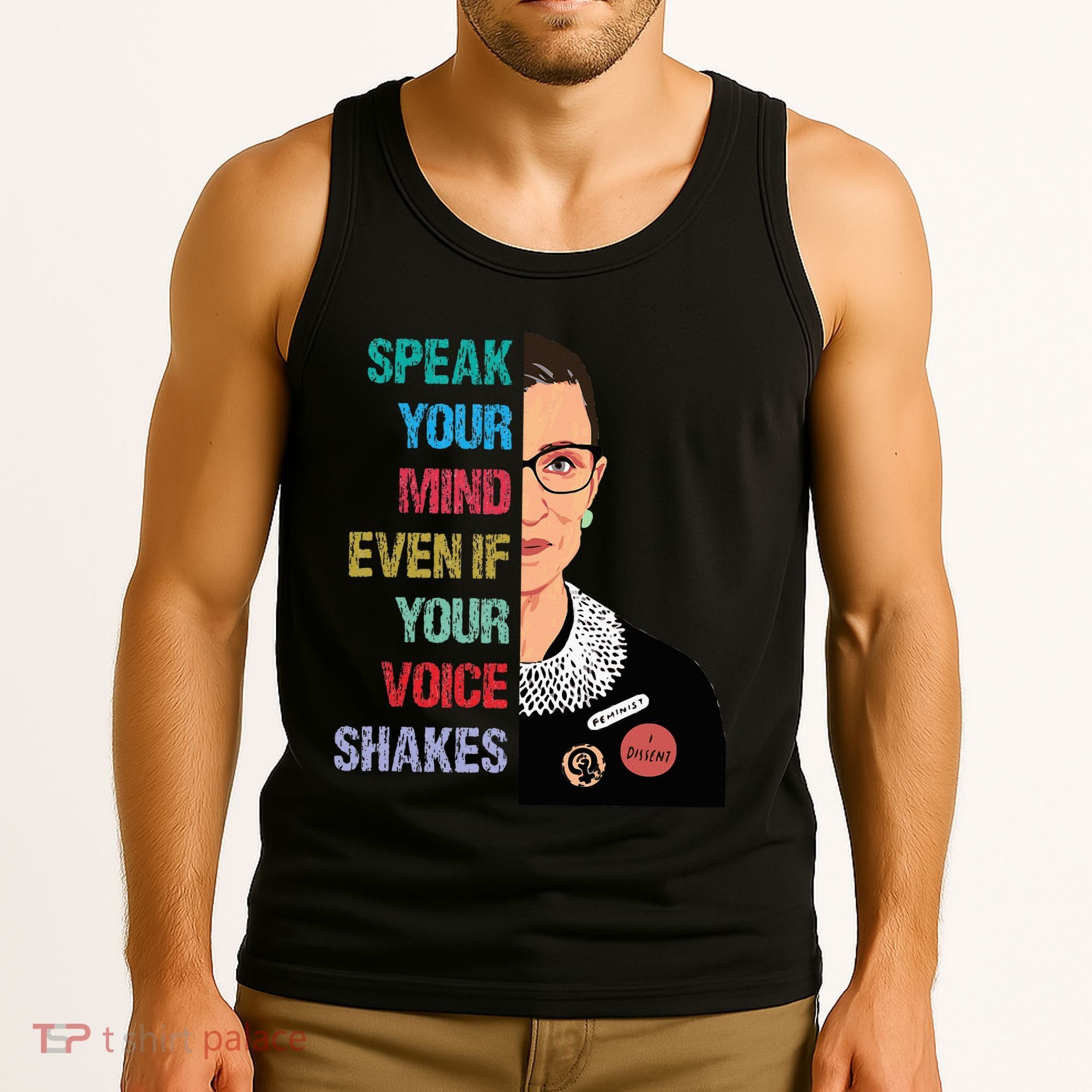 Speak Your Mind Even If Your Voice Shakes Feminist Tank Top