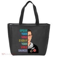 Speak Your Mind Even If Your Voice Shakes Feminist Tote Bag thumb 0