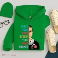Speak Your Mind Even If Your Voice Shakes Feminist Hoodie thumb 4