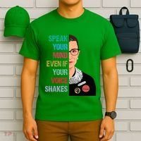 Speak Your Mind Even If Your Voice Shakes Feminist T-Shirt thumb 6