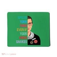 Speak Your Mind Even If Your Voice Shakes Feminist Mousepad thumb 0